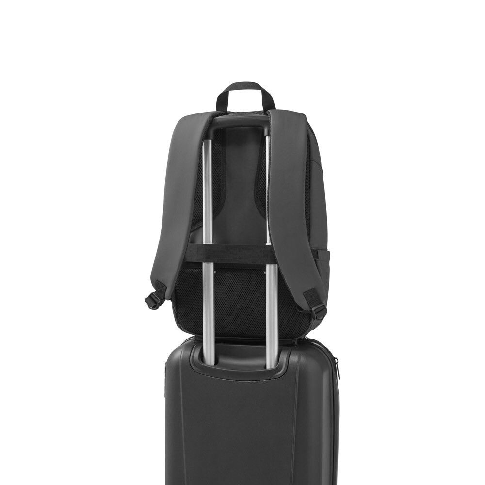 TOULON Notebook-Rucksack 600D Polyester,recycelt, wasserabweisend, 16" - schwarz-87