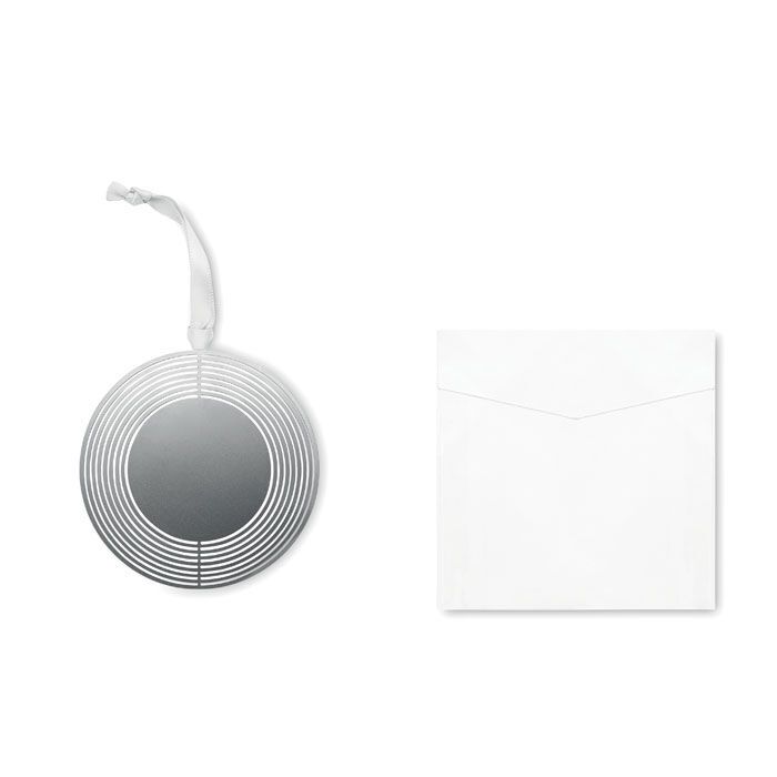 Ornament mit Band, rund BUNO - silber-69