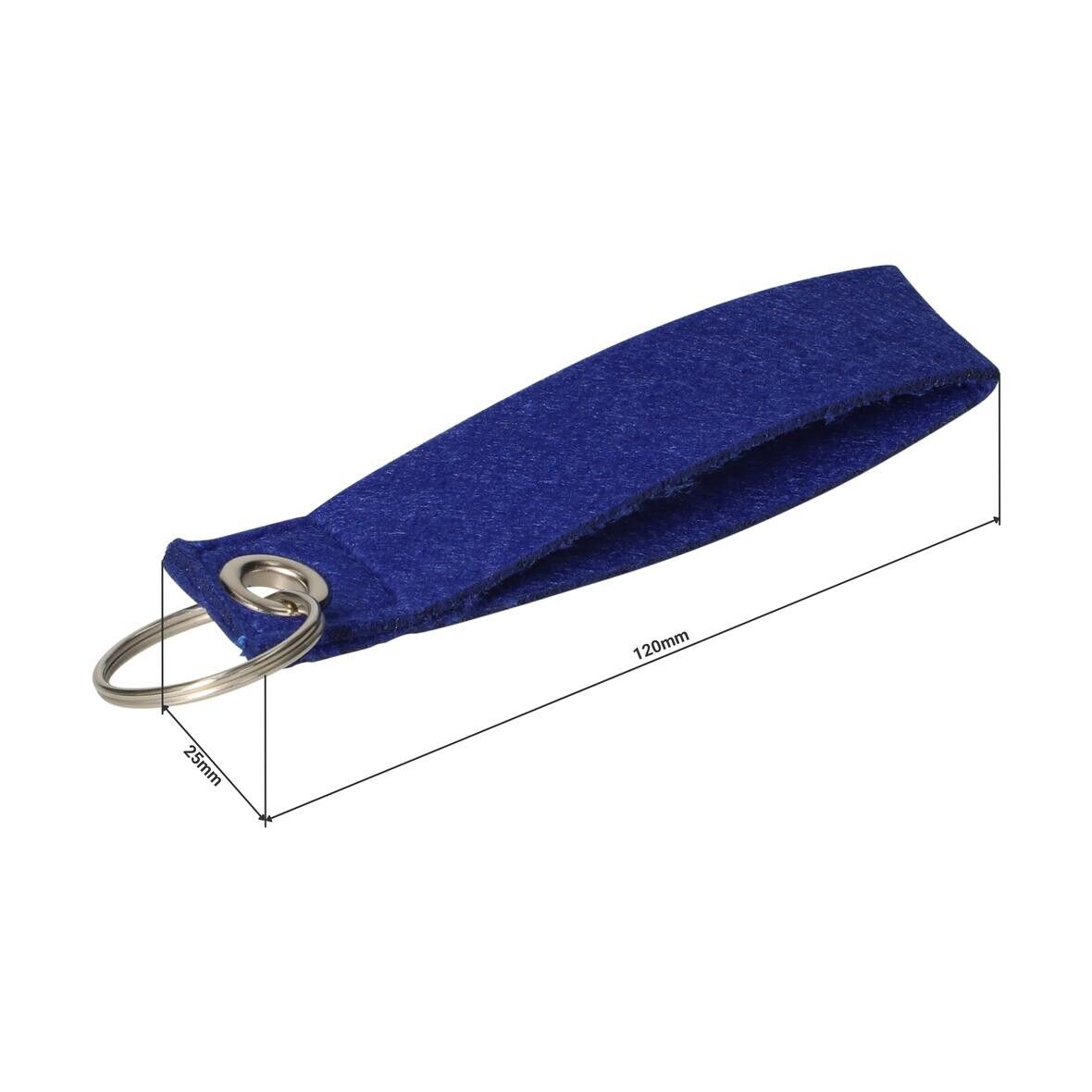 Filz-Schlüsselanhänger Strap - grau-449