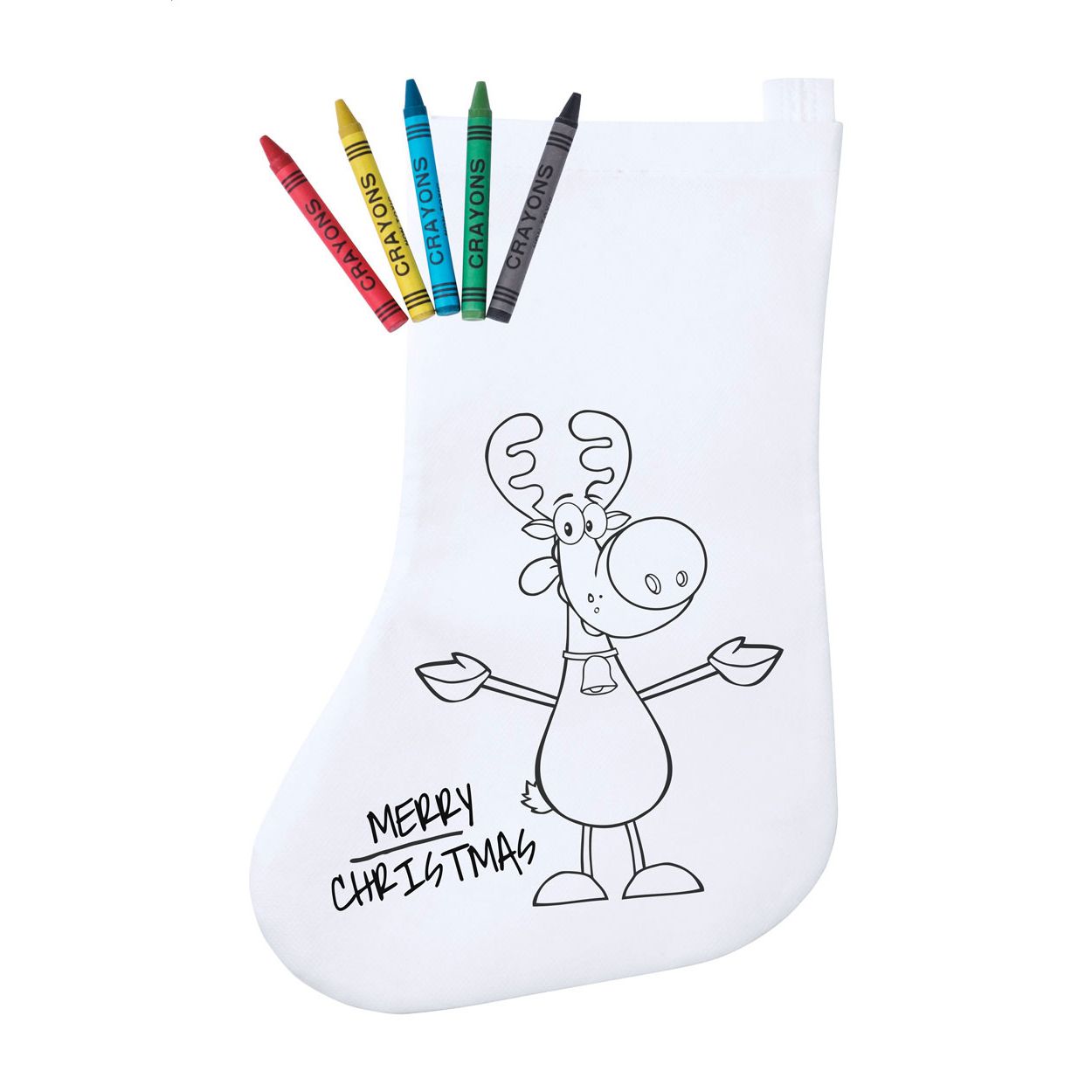 Plicom Weihnachtsstrumpf - weiß - rot-739