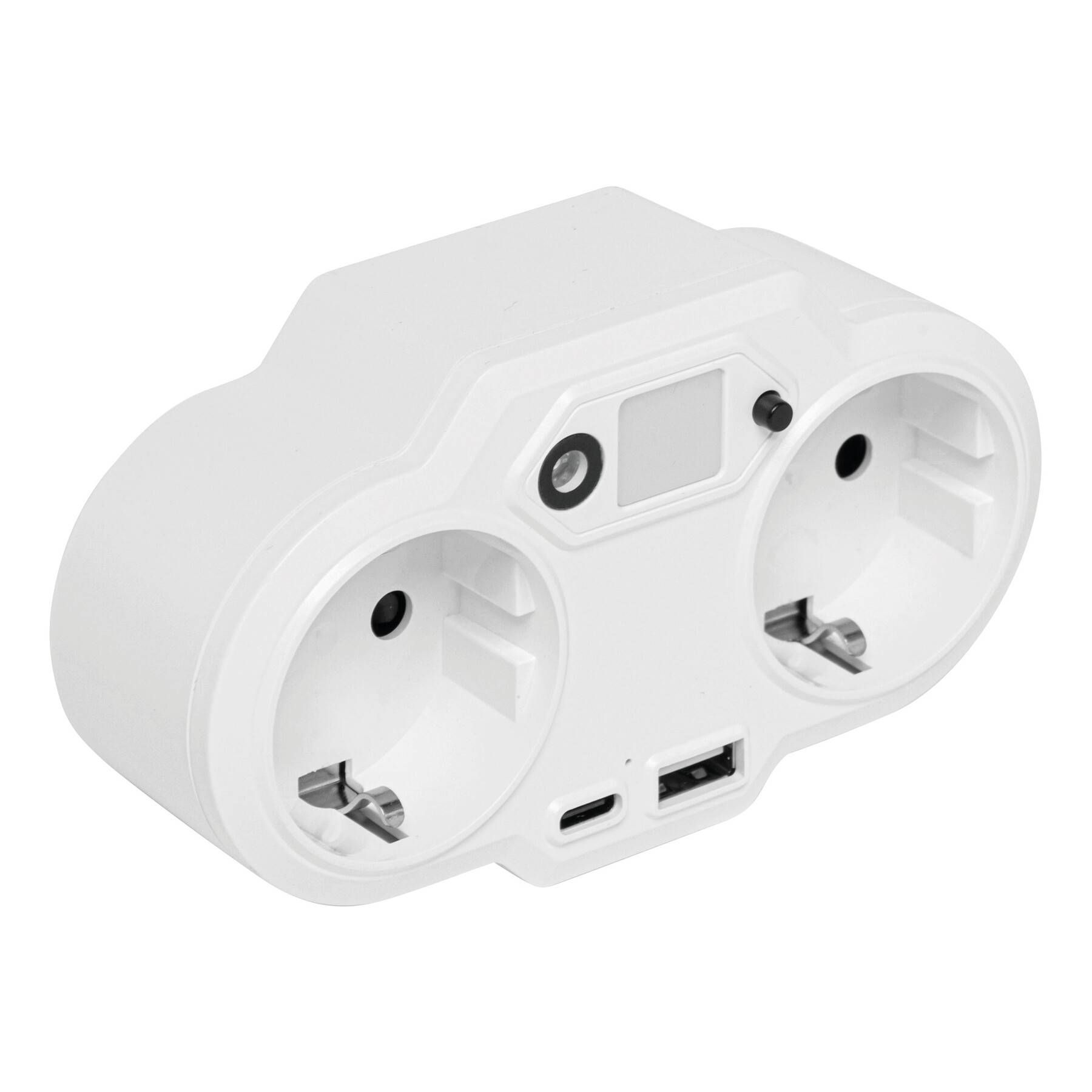 USB-Adapter-Stecker-Netzteil mit Nachtlicht ENDLESS POWER NIGHT - weiß-505