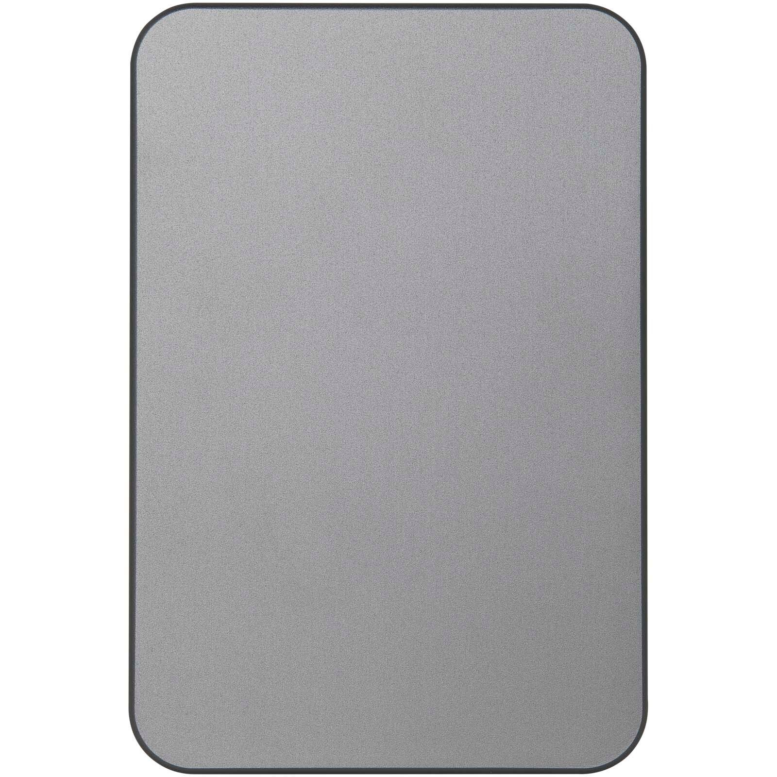 Avis 10.000 mAh RCS Powerbank aus recyceltem Aluminium mit Magnetfunktion  - gun metal-155