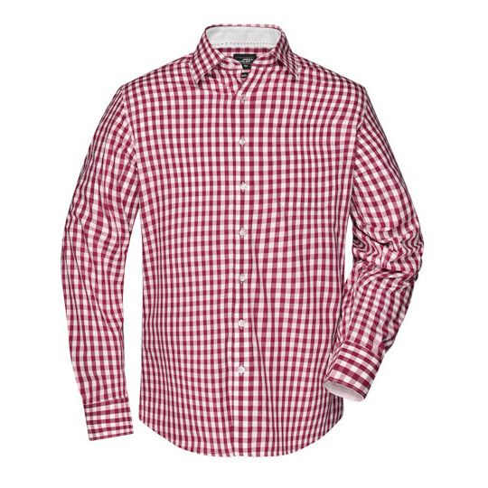 Men´s Checked Shirt - navy - white-636