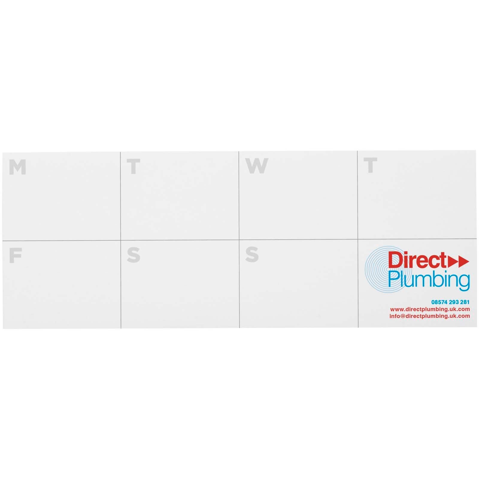 Sticky-Mate Haftnotizen mit Kalender aus recyceltem Material - weiss-614