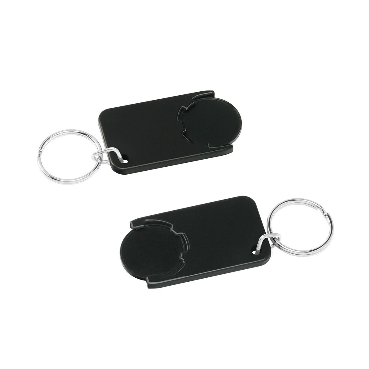 Chiphalter mit 1€-Chip Beta - schwarz, schwarz-695