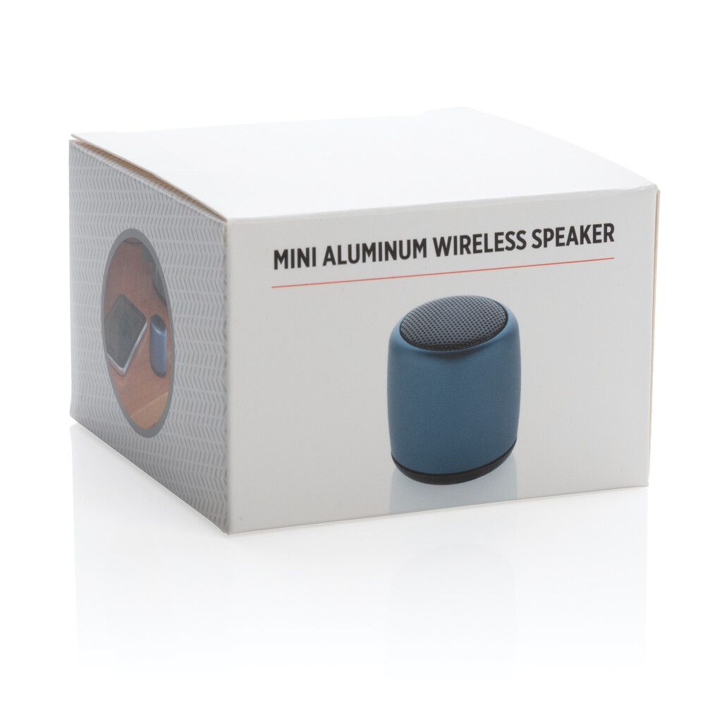 Kabelloser Mini-Lautsprecher aus Aluminium - blau-790