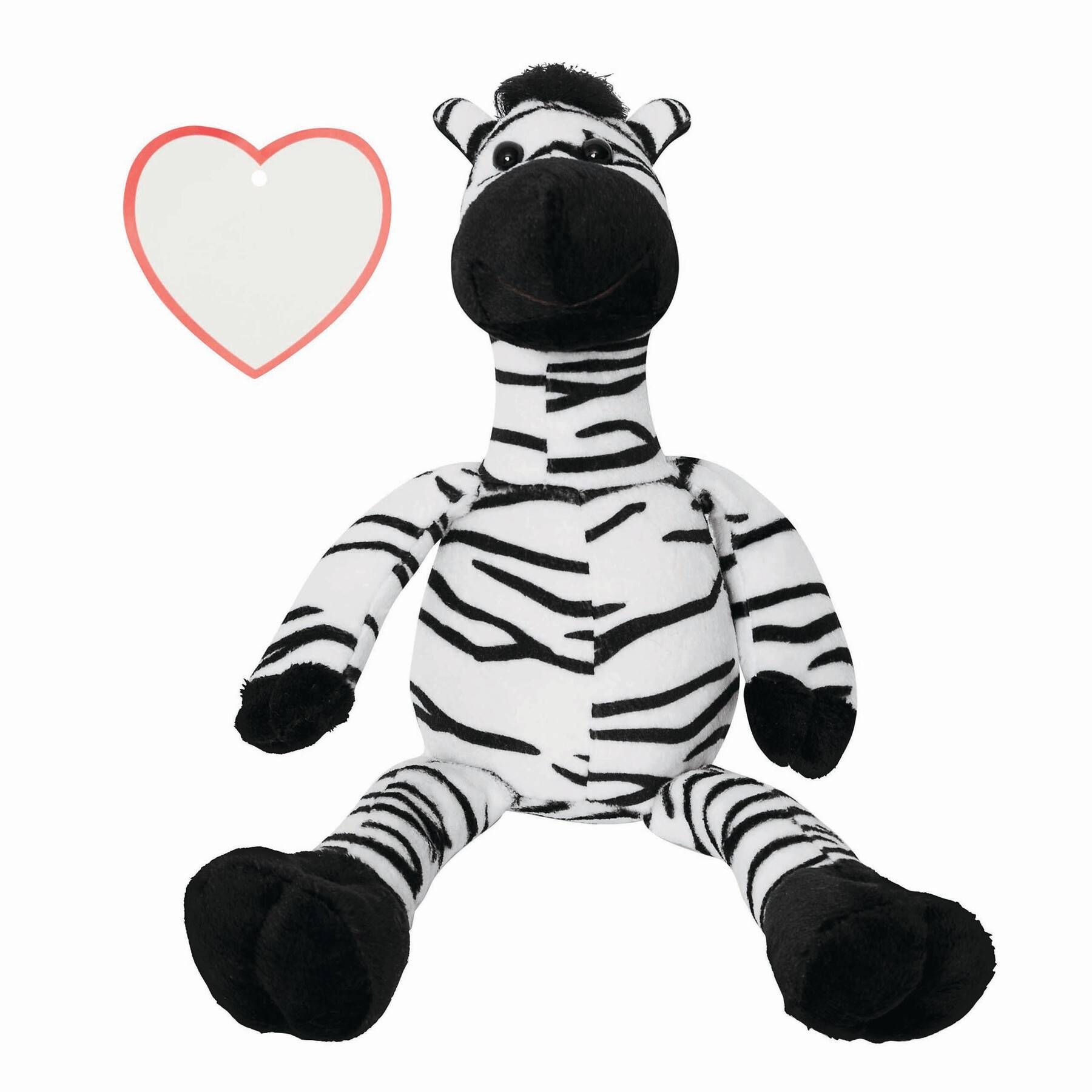 Plüsch-Zebra LORENZO - schwarz - weiß-174