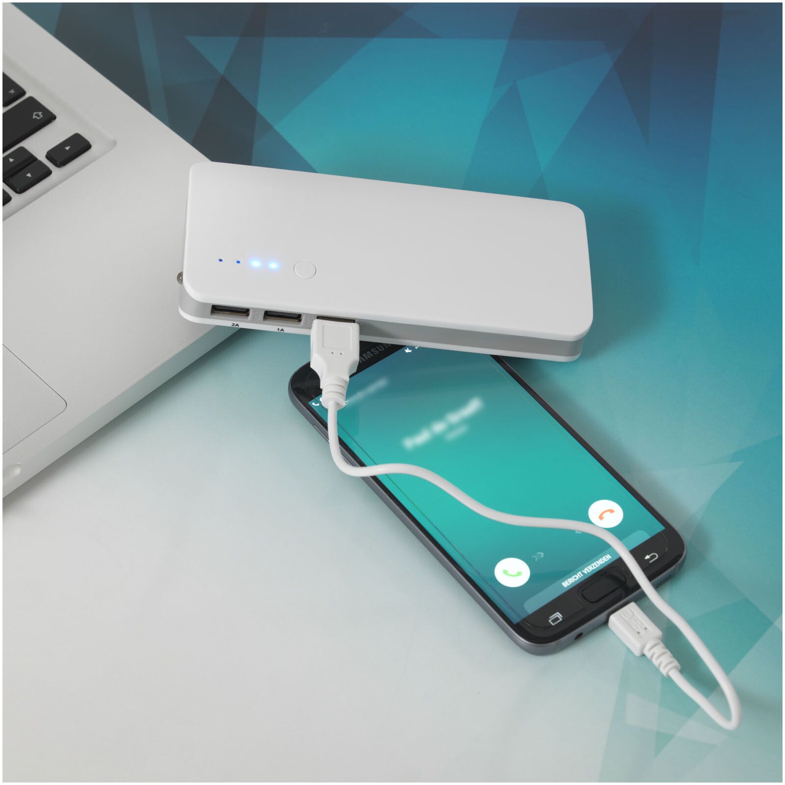 Spare 10000 mAh Powerbank - weiss-95