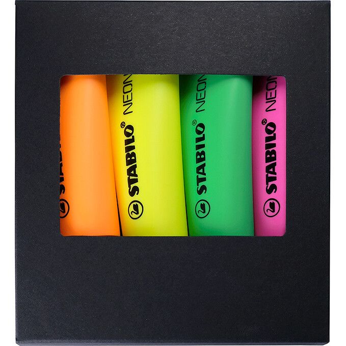 STABILO NEON 4er-Set Leuchtmarkierer-892