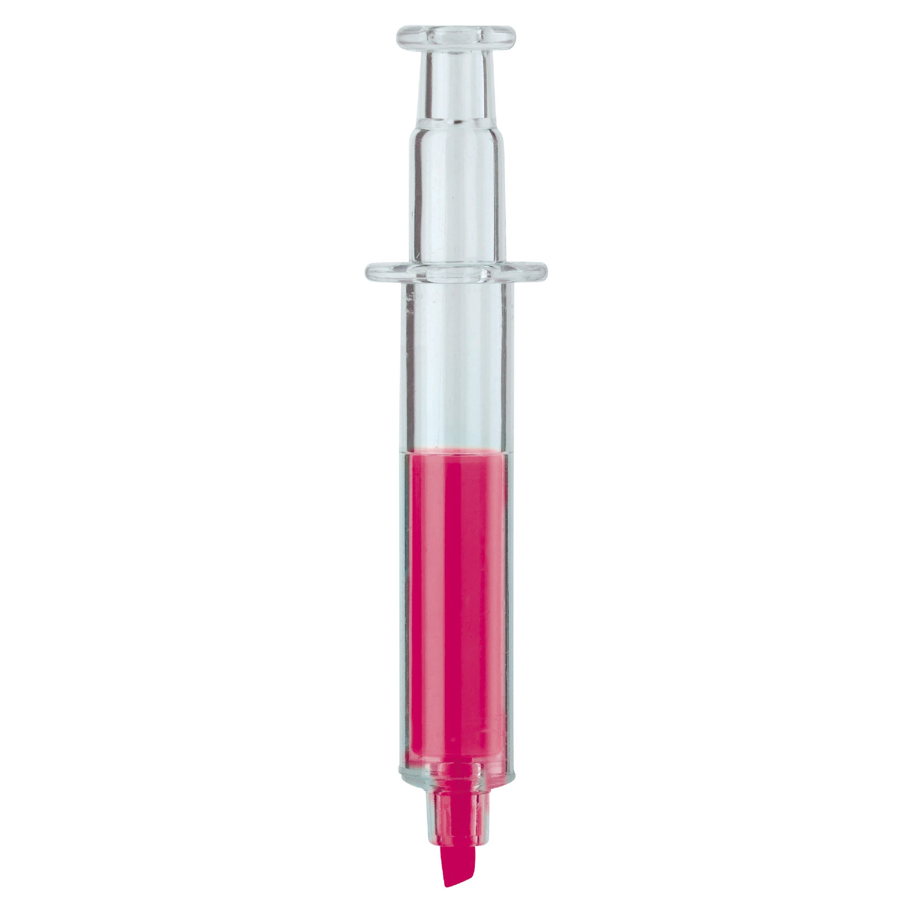 Spritzen-Textmarker - transparent  -  rosa-762