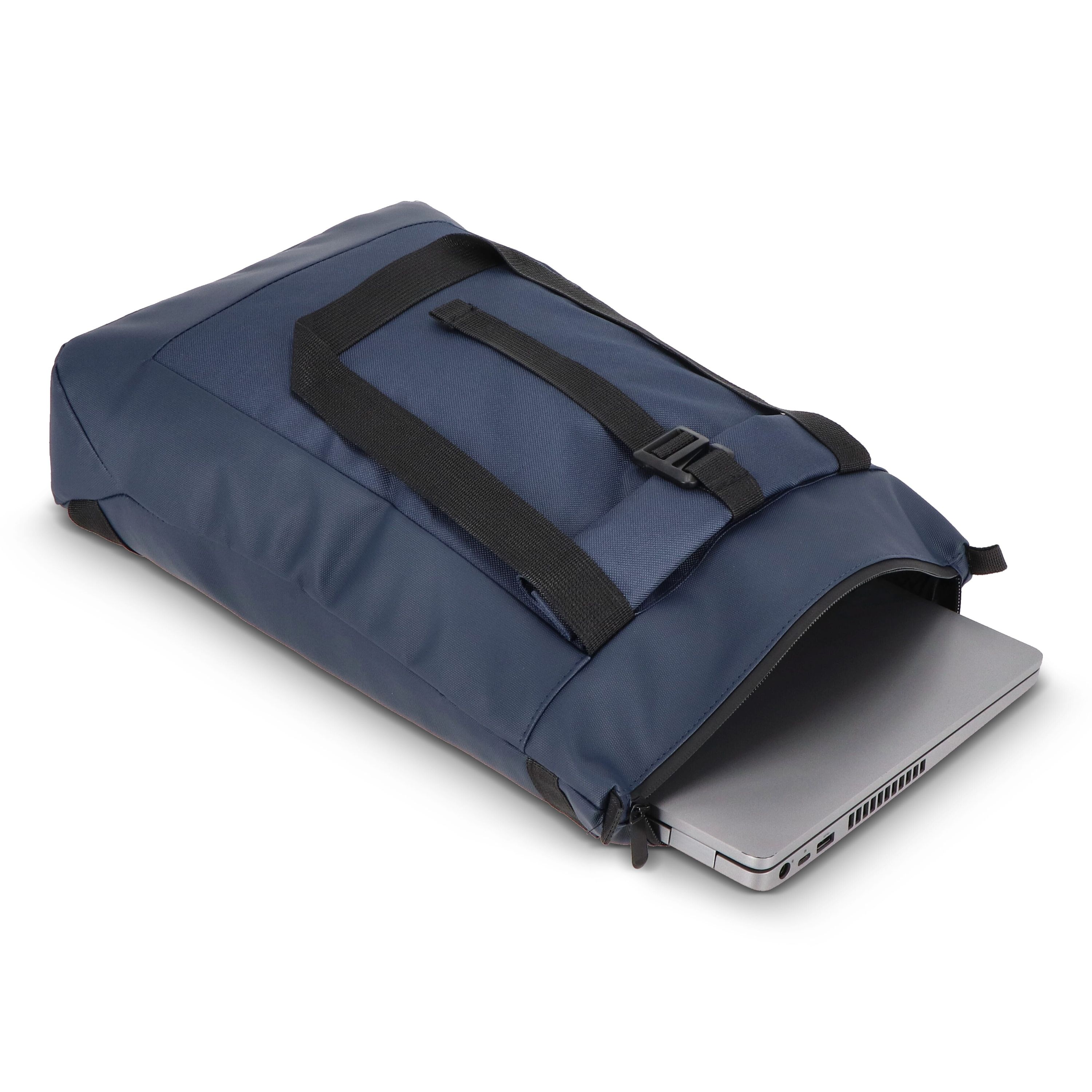 rPET 600D Navi Laptop-Rucksack 36 x 40 x 10 cm - dunkelblau-523