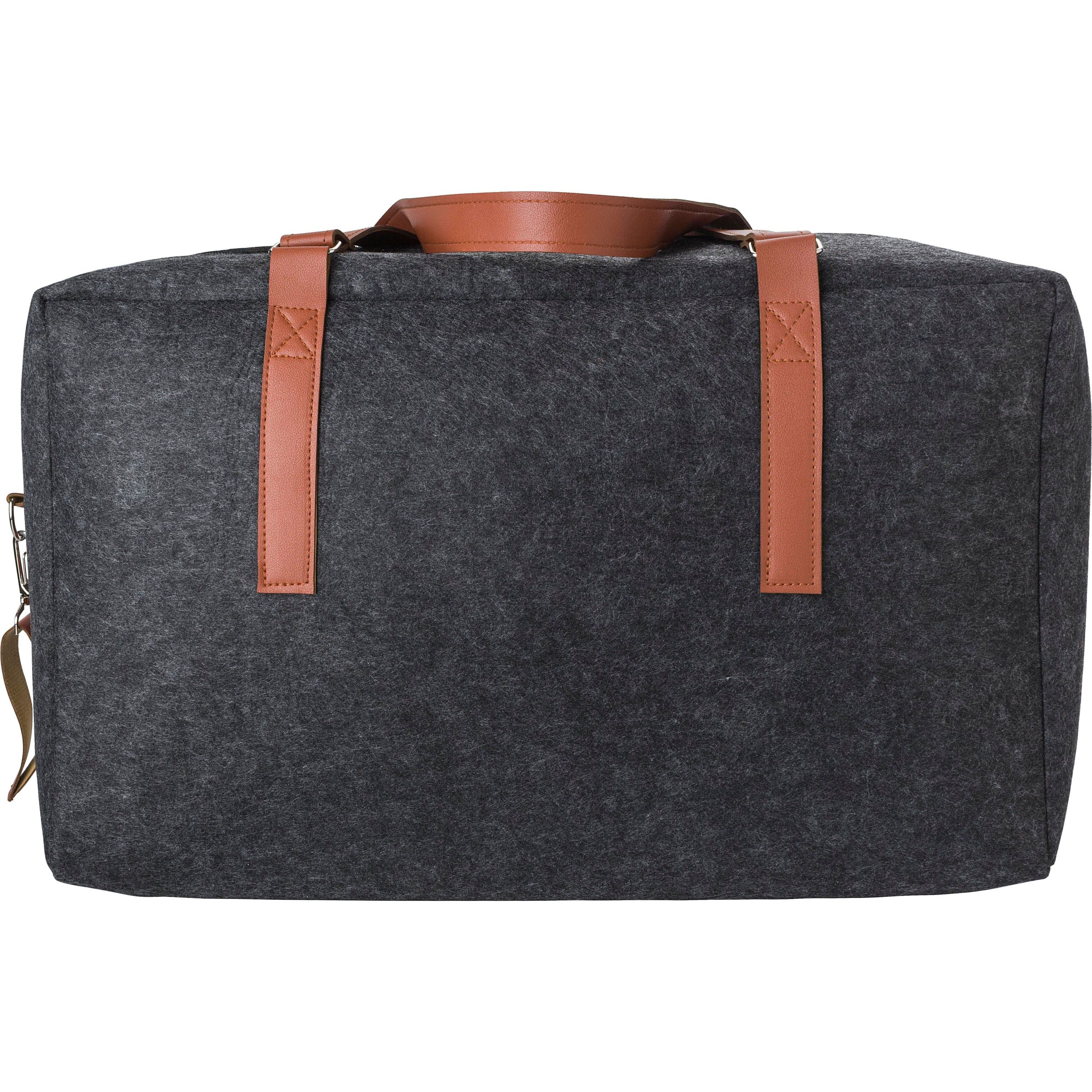 rPET-Filz-Reisetasche Natalie - grau-244