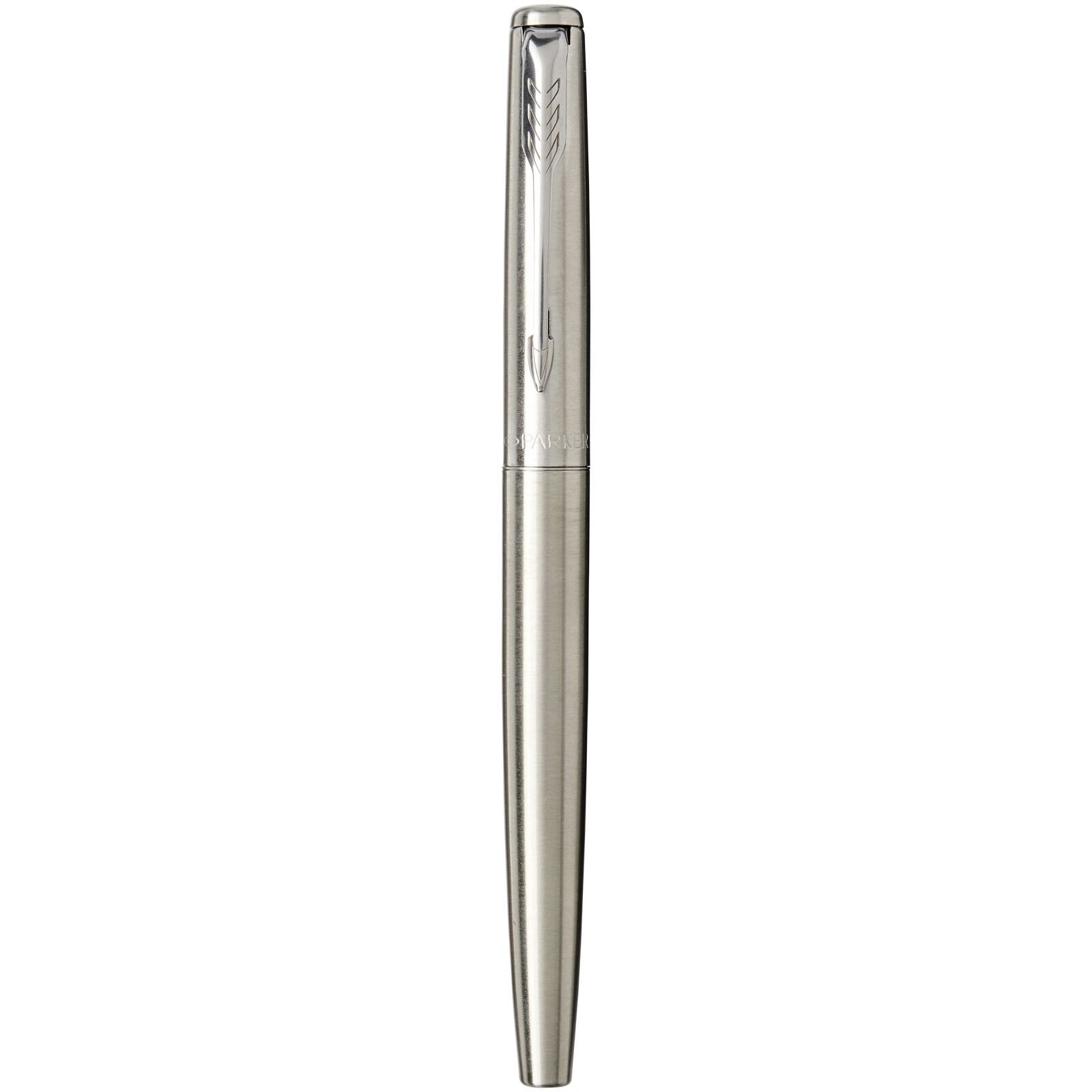 Parker Jotter Füllfederhalter Edelstahl (blaue Mine) - edelstahl grau -  chrom-286
