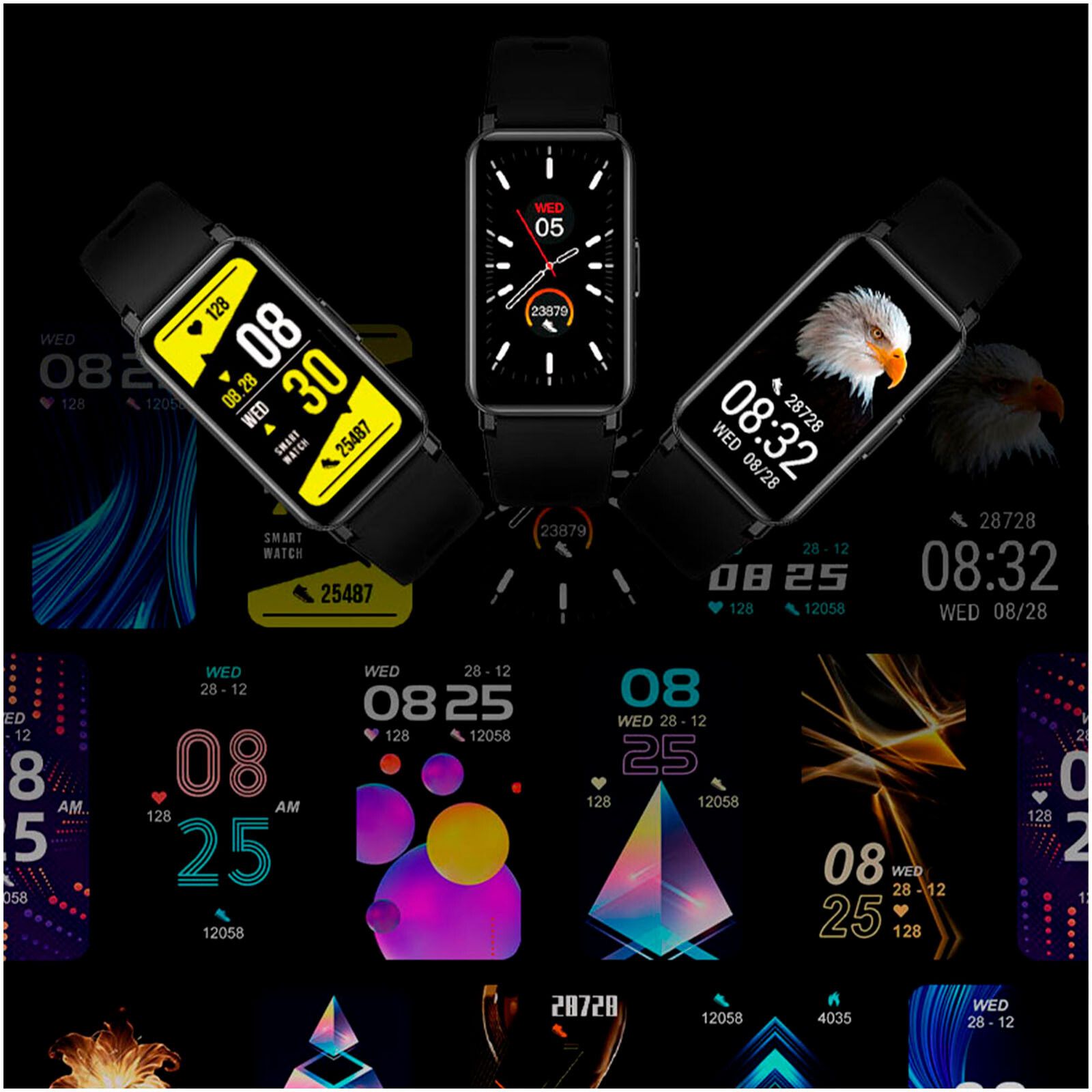 Prixton AT806 Multisport-Smartband mit GPS - schwarz-100