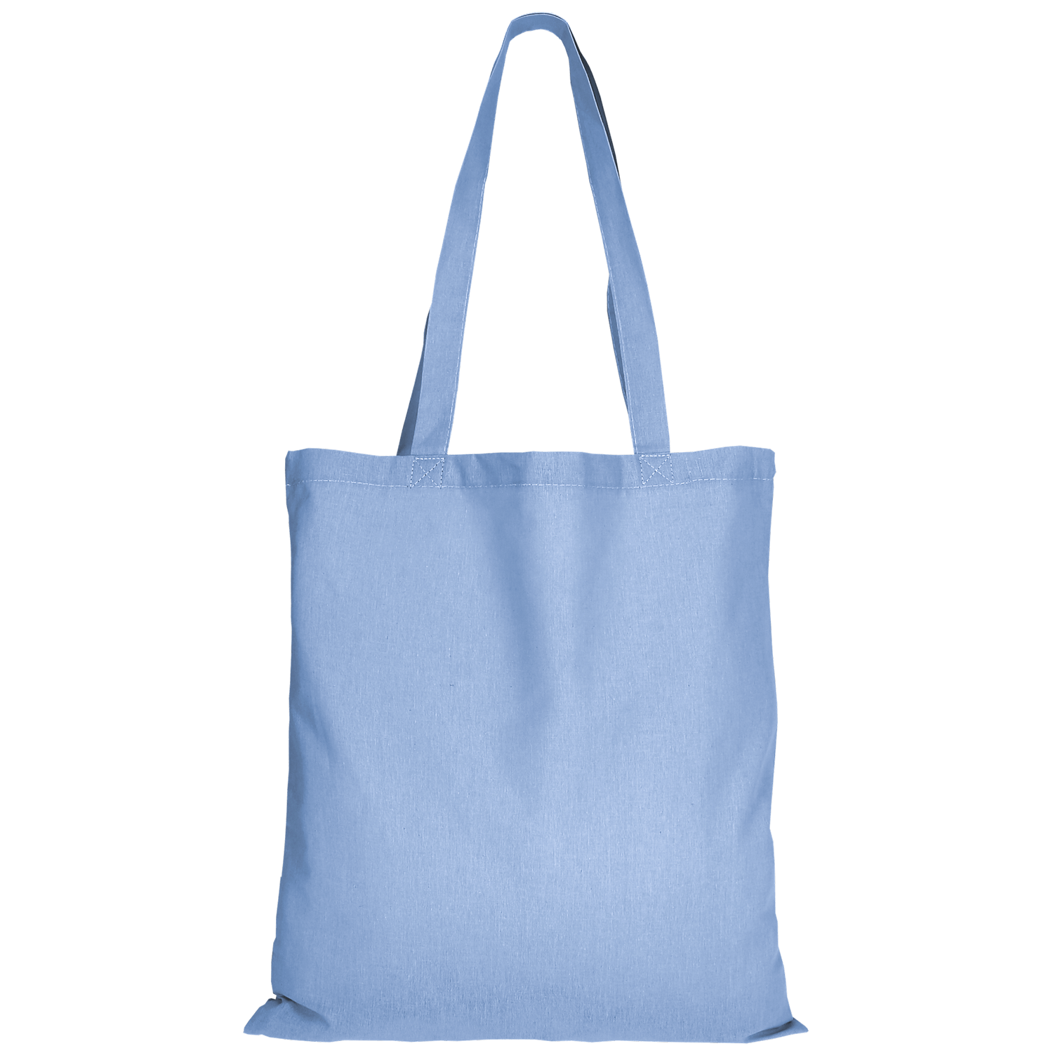 Einkaufstasche Baumwolle - lange Henkel - himmelblau-306