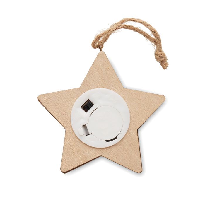 Anhänger aus Holz mit LED LALIE - holz-379