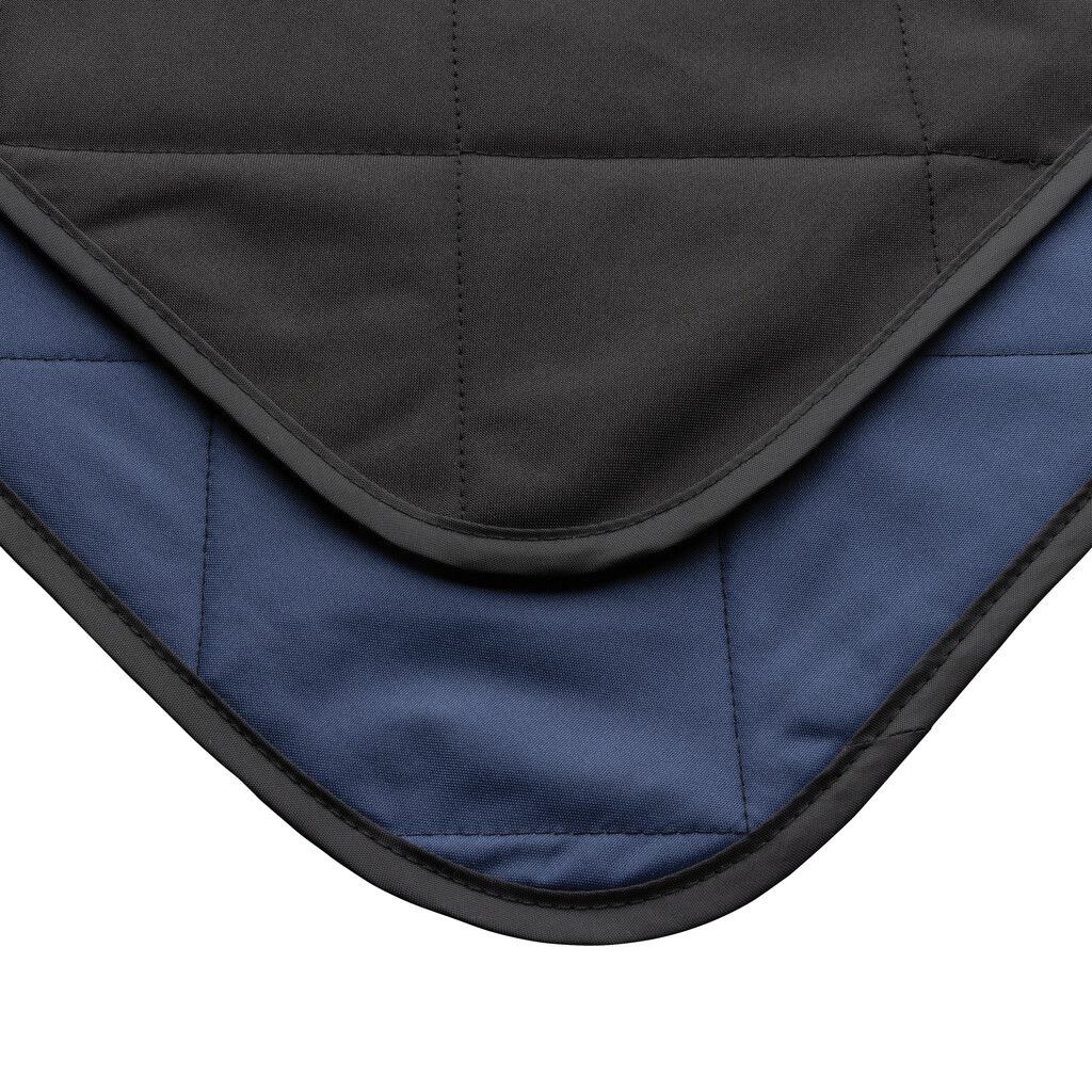 Impact Aware™ RPET faltbare, gesteppte Picknickdecke - schwarz-644