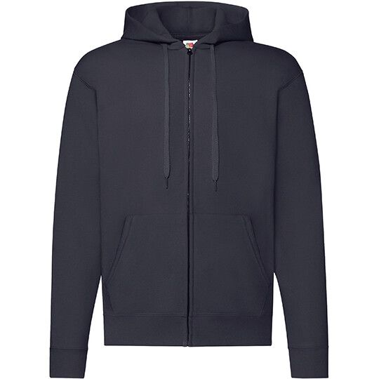 Classic Hooded Sweat Jacket - deep navy-743