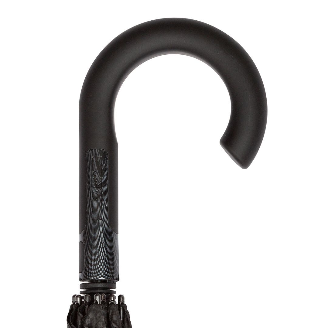 AC-Gästeschirm FARE® Carbon Style mit waterSAVE® Bezug Ø125 cm - schwarz-400