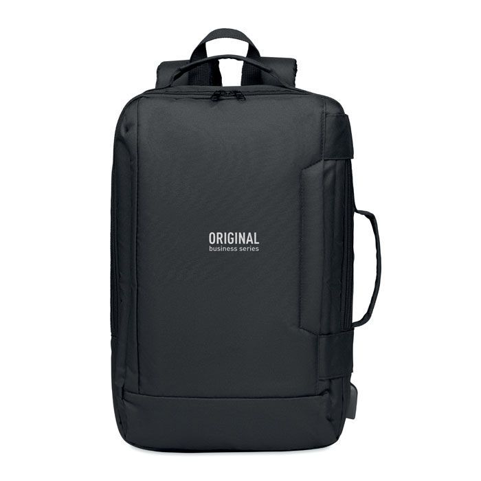 Laptop Rucksack 300D RPET SINGAPORE - schwarz-734