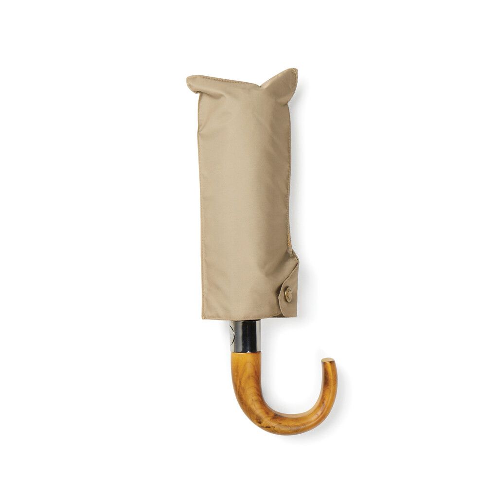 VINGA Bosler AWARE™ 21" faltbarer Schirm aus recyceltem PET - beige-844