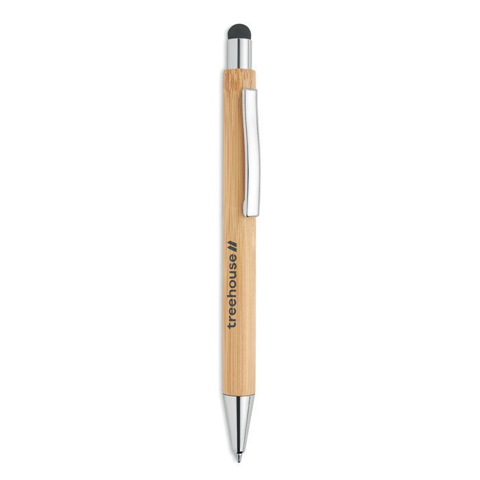 Druckkugelschreiber mit Stylus BAYBA - holz-818