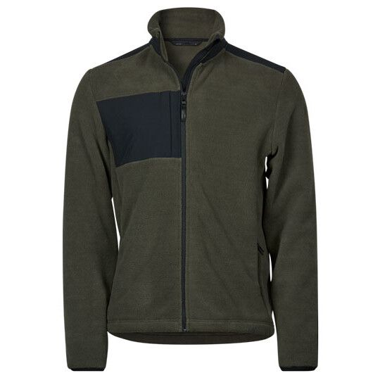 Mountain Fleece - deep green - black-657