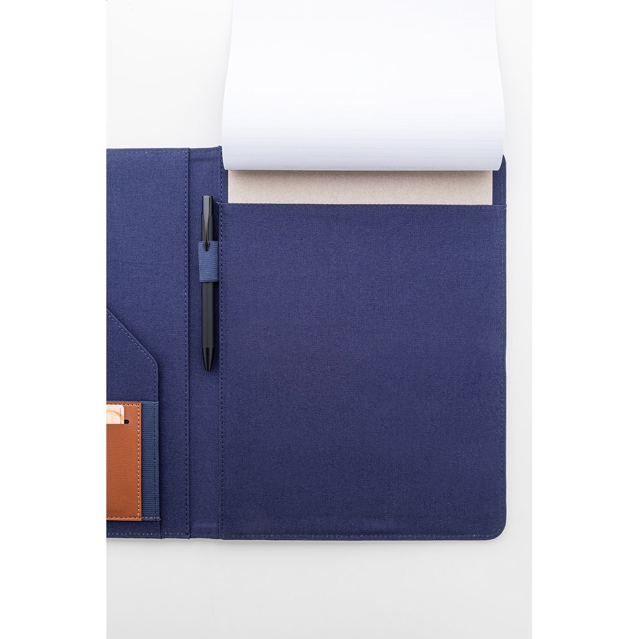 Capudo A4 Dokumentenmappe aus recyceltem Cavas - blau-113