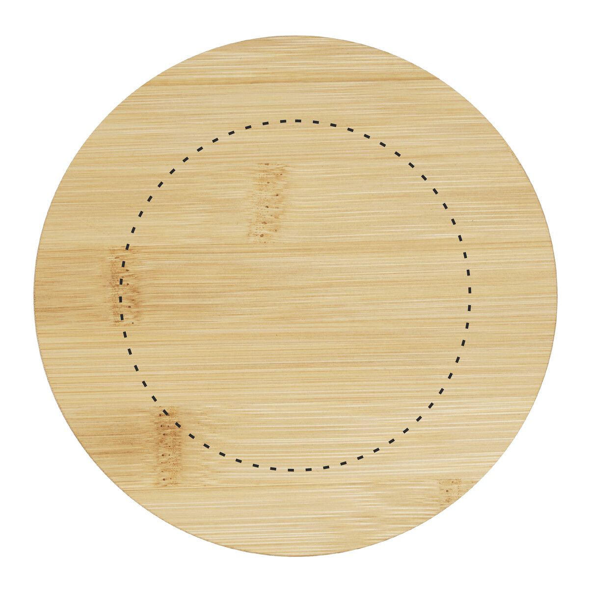 Veredelungsposition mittig auf dem Holzdeckel