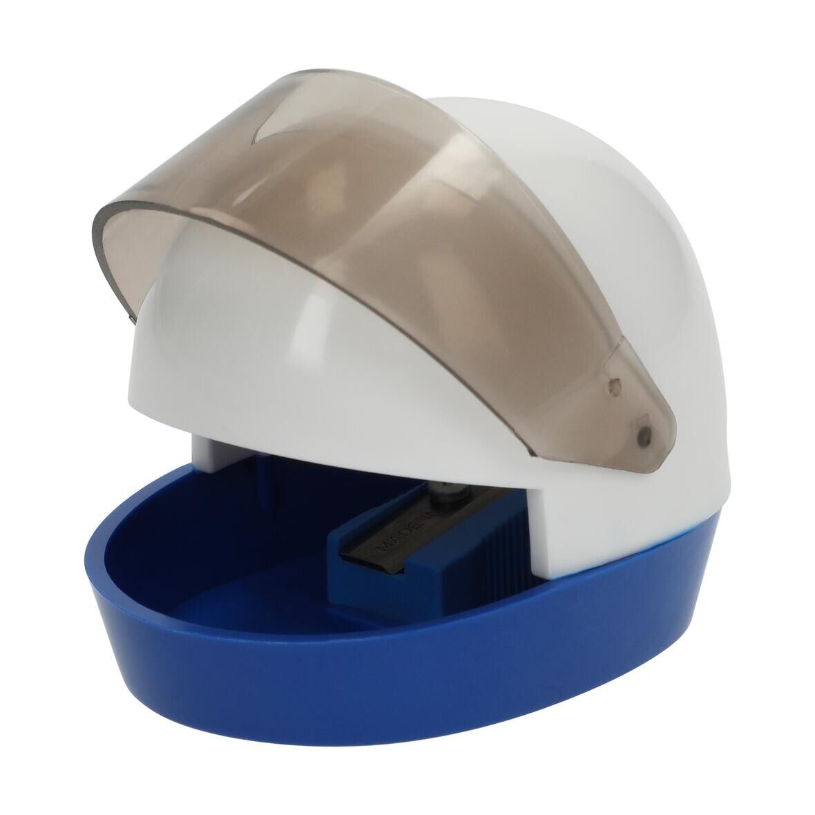 Bleistiftspitzer Helm - weiß - blau-756