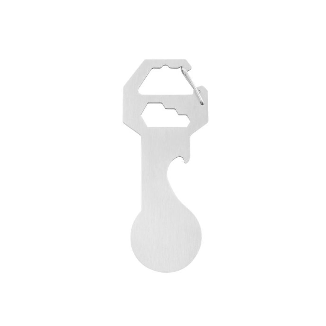 Metmaxx® Schlüsselanhänger "StyleTool&Open" - silber-511