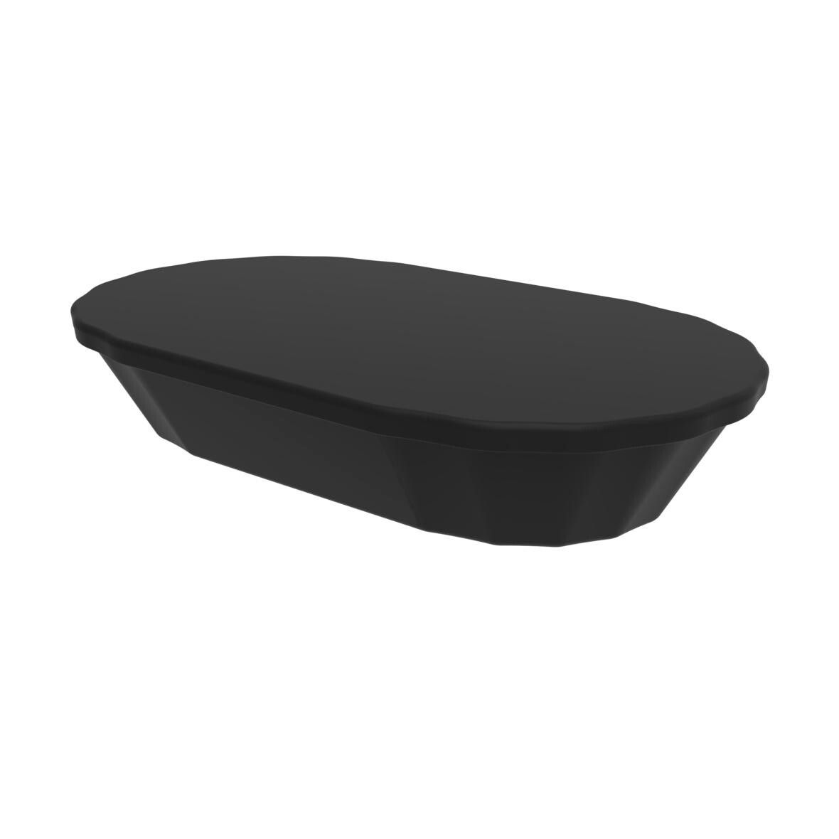 Snackschale ToGo, mit Deckel - schwarz-580