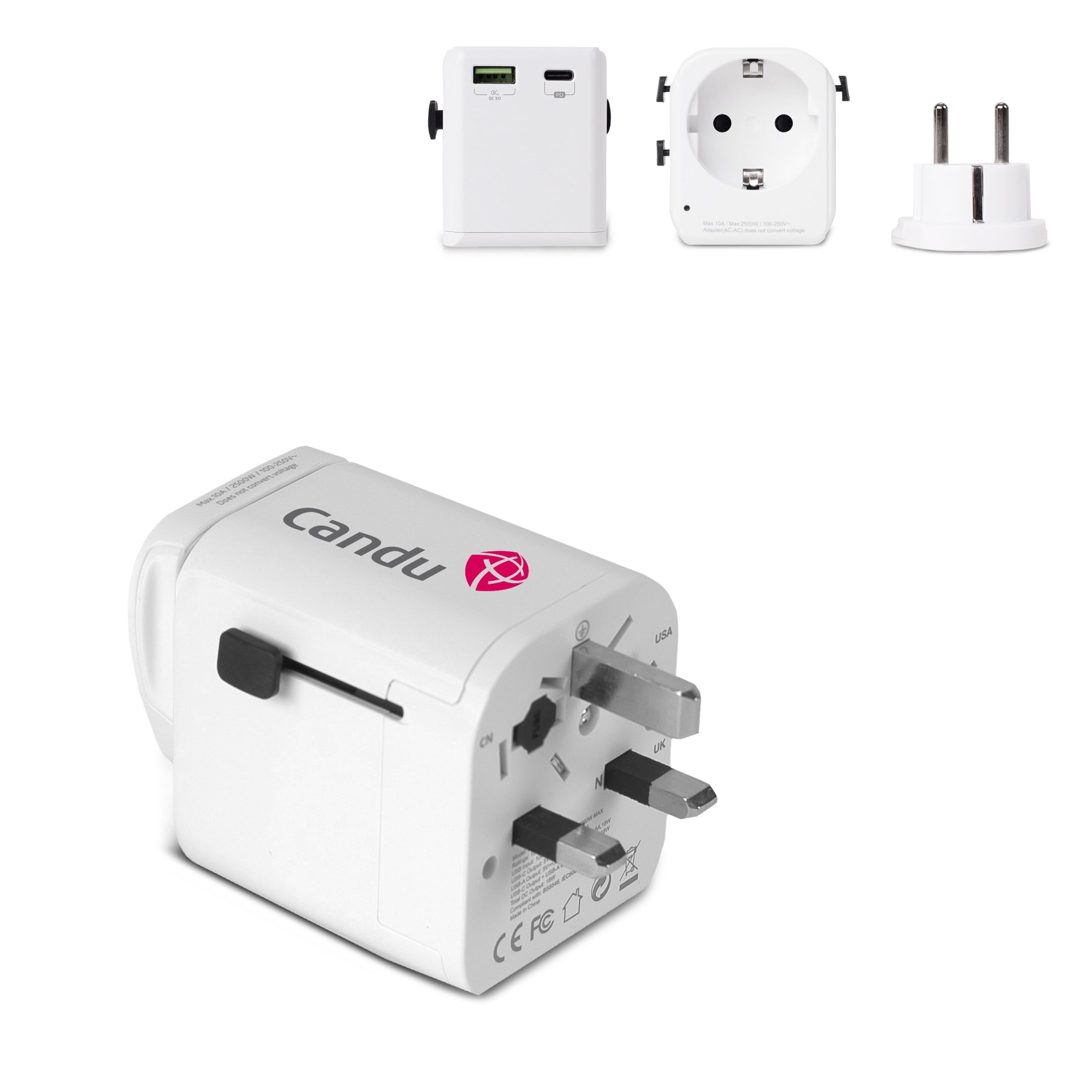 Universal Reiseadapter - weiss-809