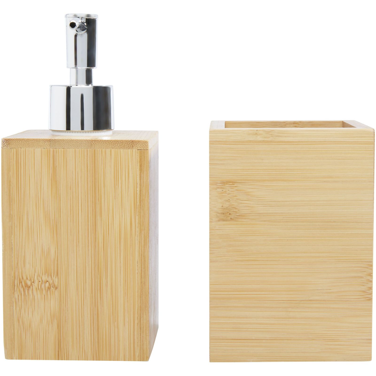 Hedon 3-teiliges Bambus Badezimmer-Set - natural-891