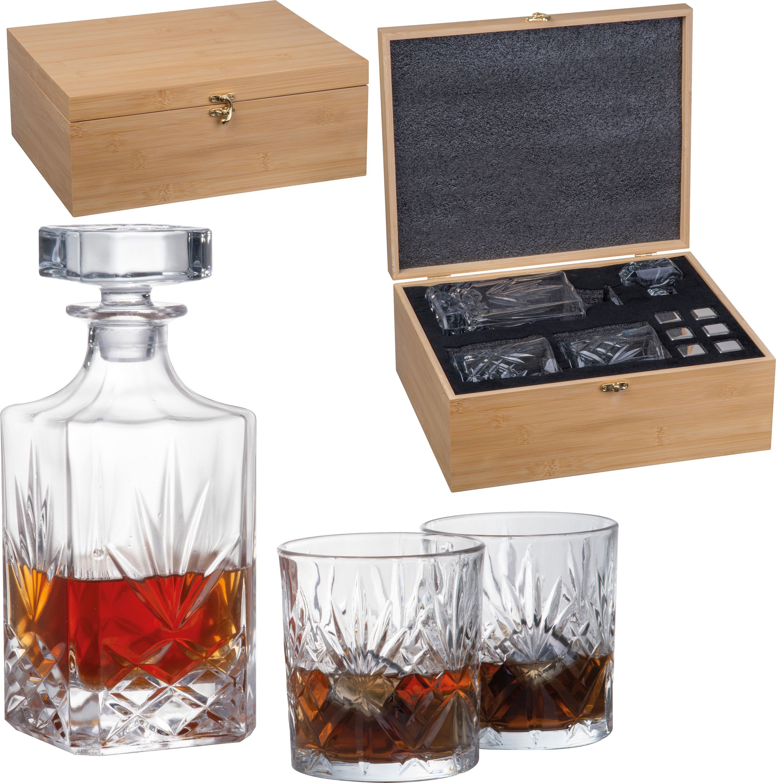 Whisky-Set groß DARLENE - beige-827