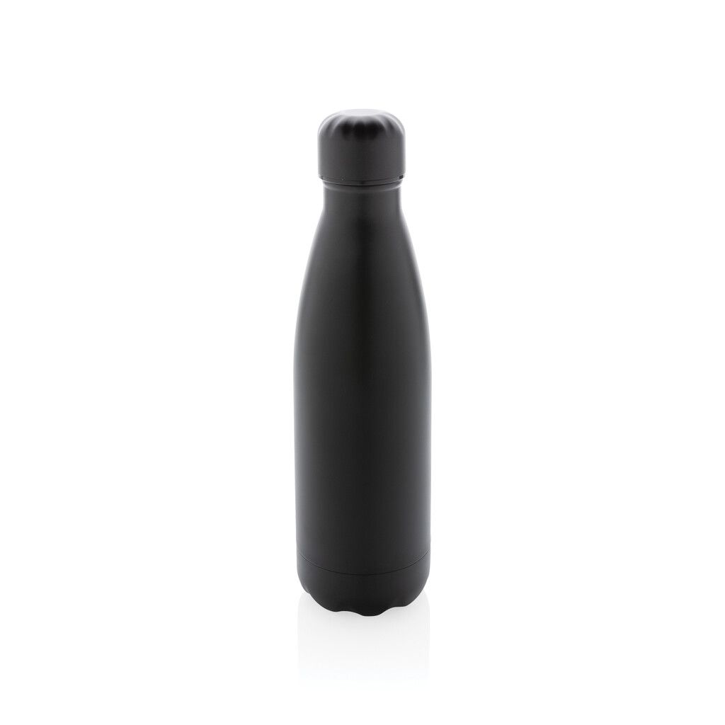 Einfarbige Vakuumisolierte Stainless Steel Flasche - schwarz-438