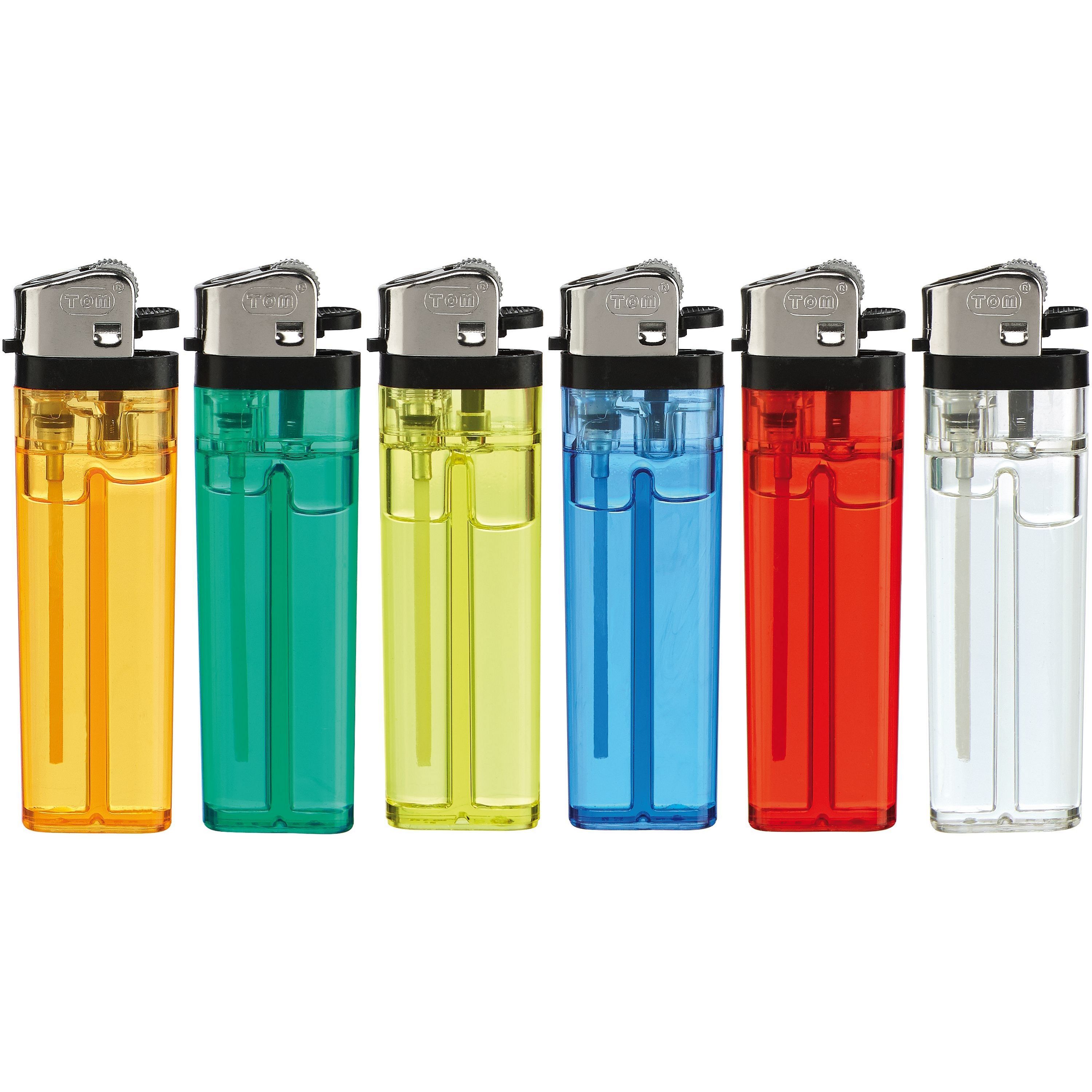 TOM® Reibradfeuerzeug NM-1 - transparent blau-465