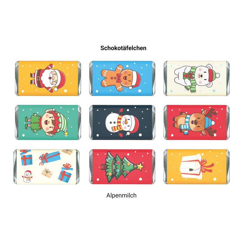 Adventskalender Eco High Tower, Alpenmilch-Schokotäfelchen-981