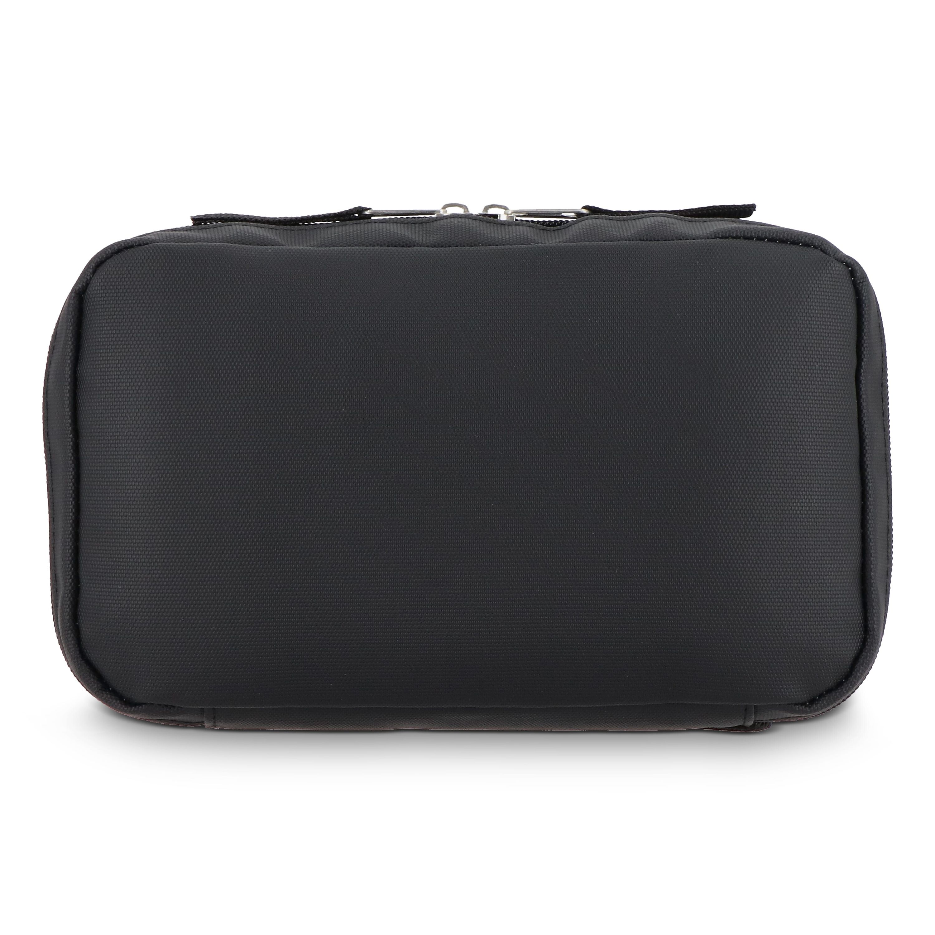 rPET PU-beschichtete 210D Napa-Organizer-Tasche 22 x 13 x 4 cm - schwarz-681