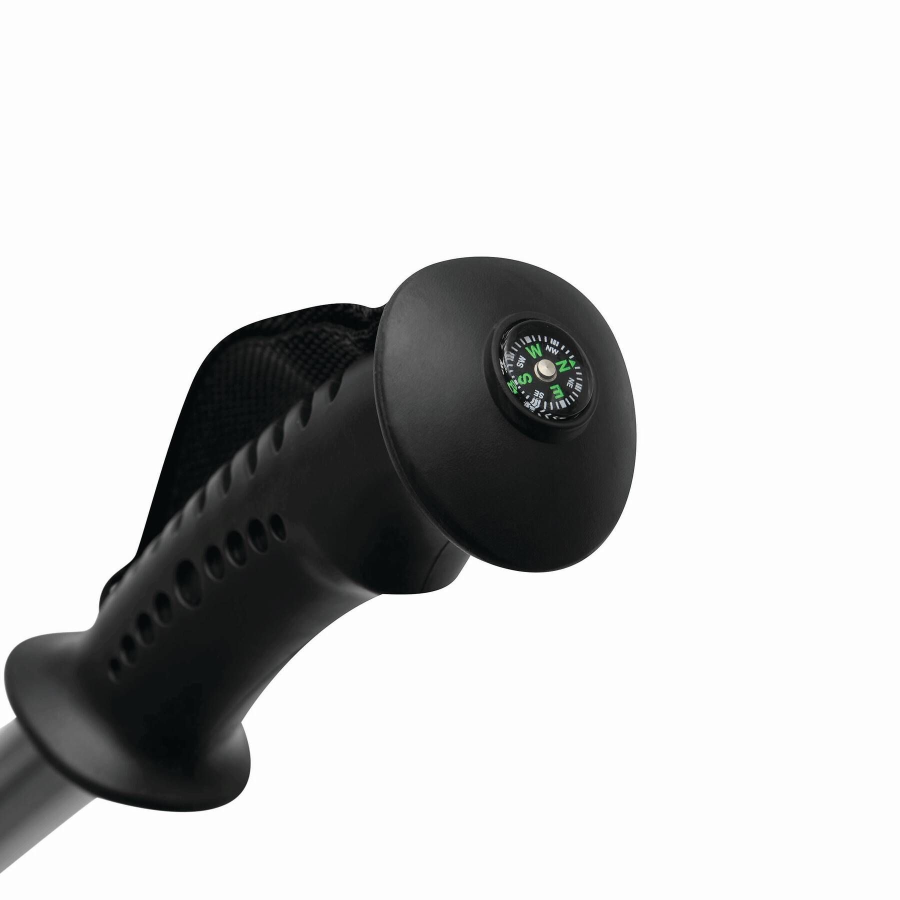 Ausziehbare Trekking-Stöcke FIT AND FUN - schwarz - silber-838