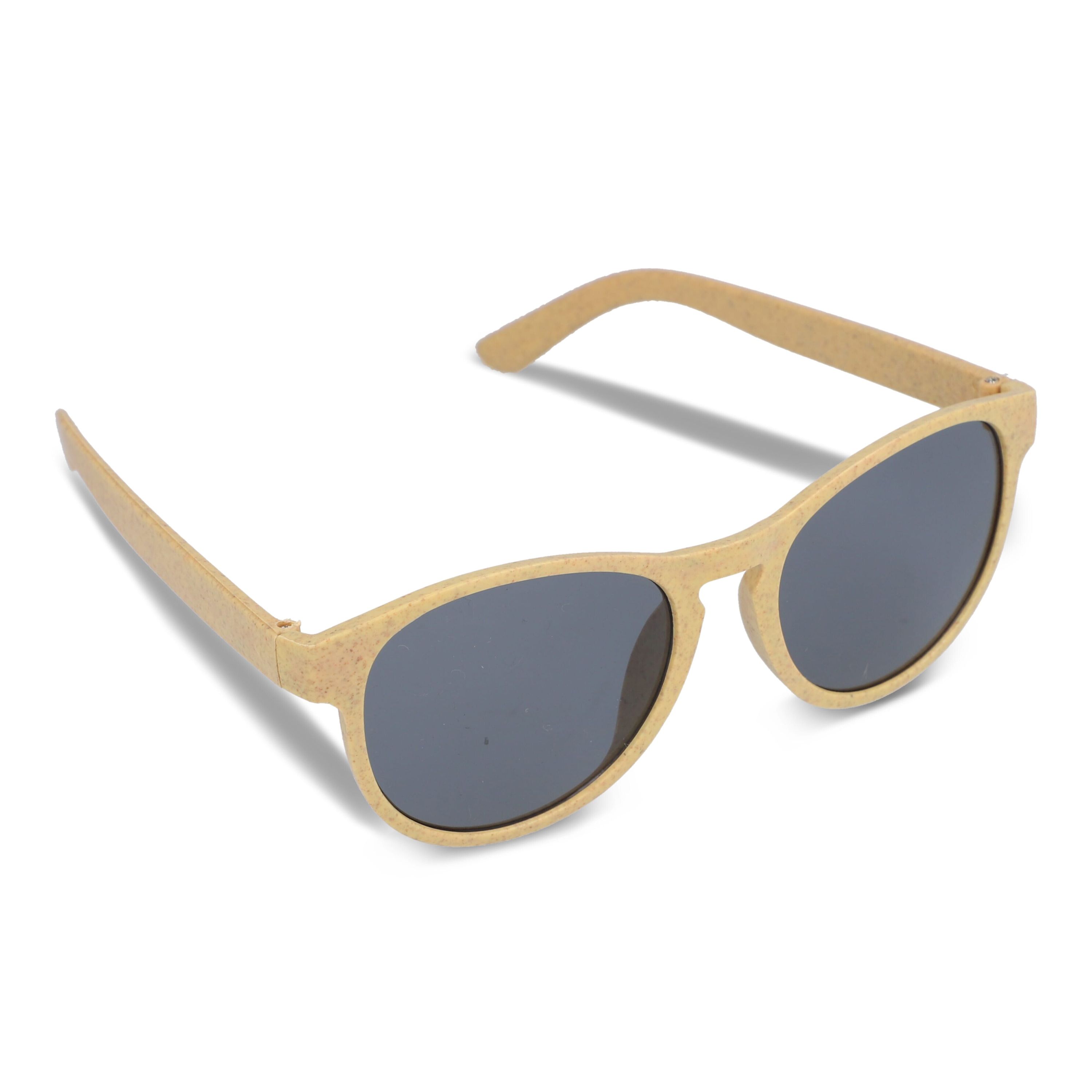 Sonnenbrille Weizenstroh Erde UV400 - gelb-62