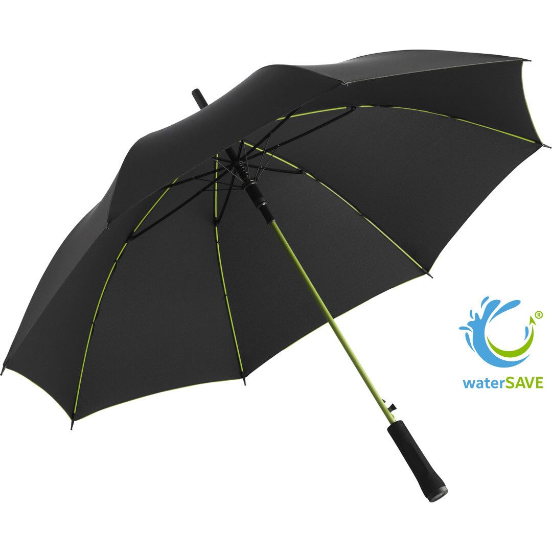 AC-Stockschirm Colorline Ø105 cm - schwarz - limette-921