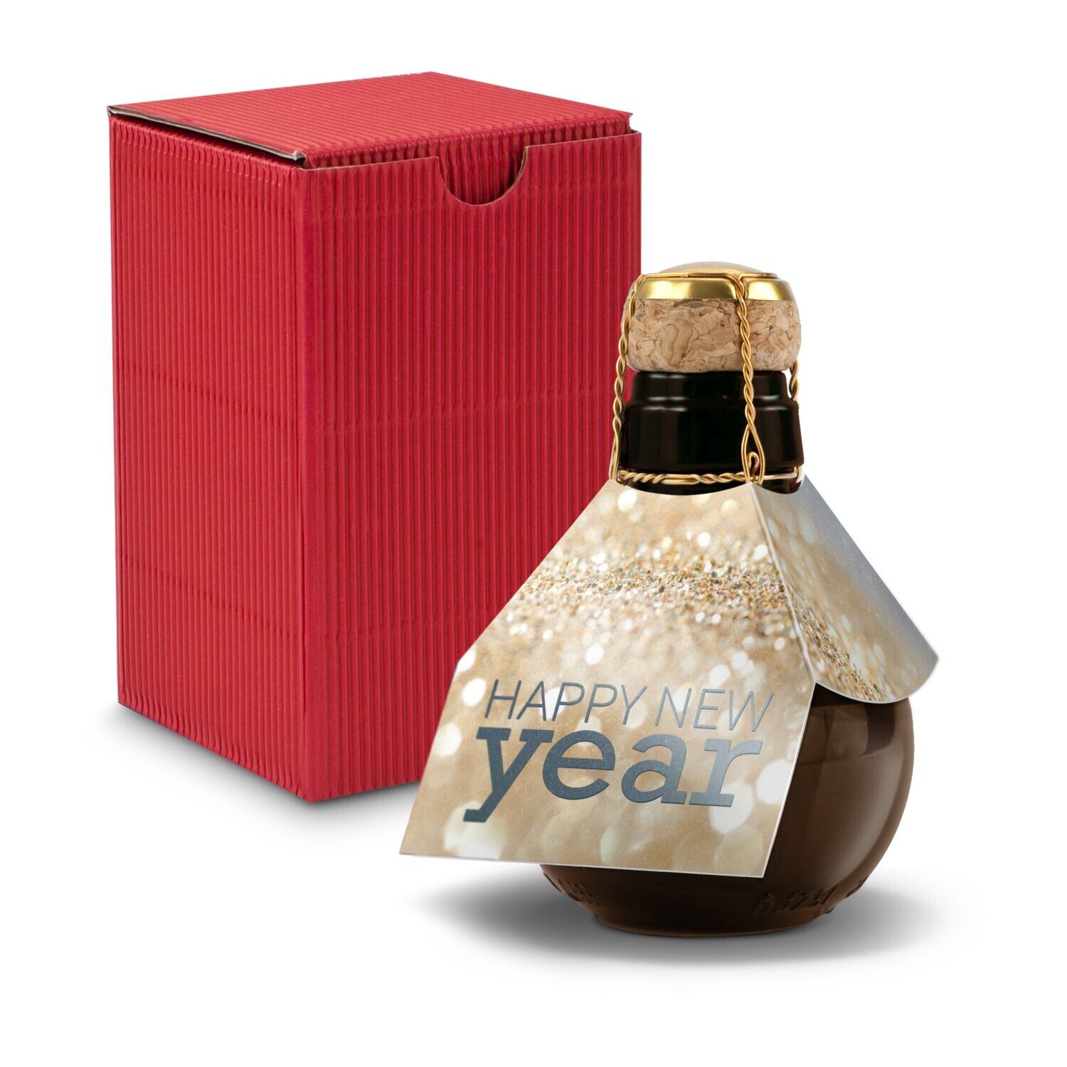Kleinste Sektflasche der Welt - Happy New Year 125ml - rot-132