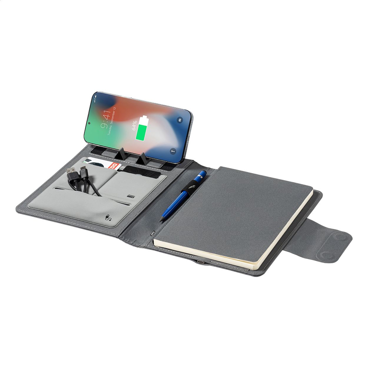 RPET-Dokumentenmappe Dambier - grau-807