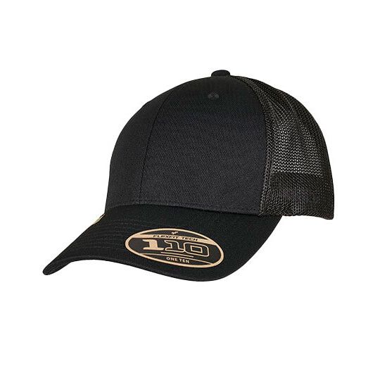 110 Recycled Alpha Shape Trucker Cap - black-798