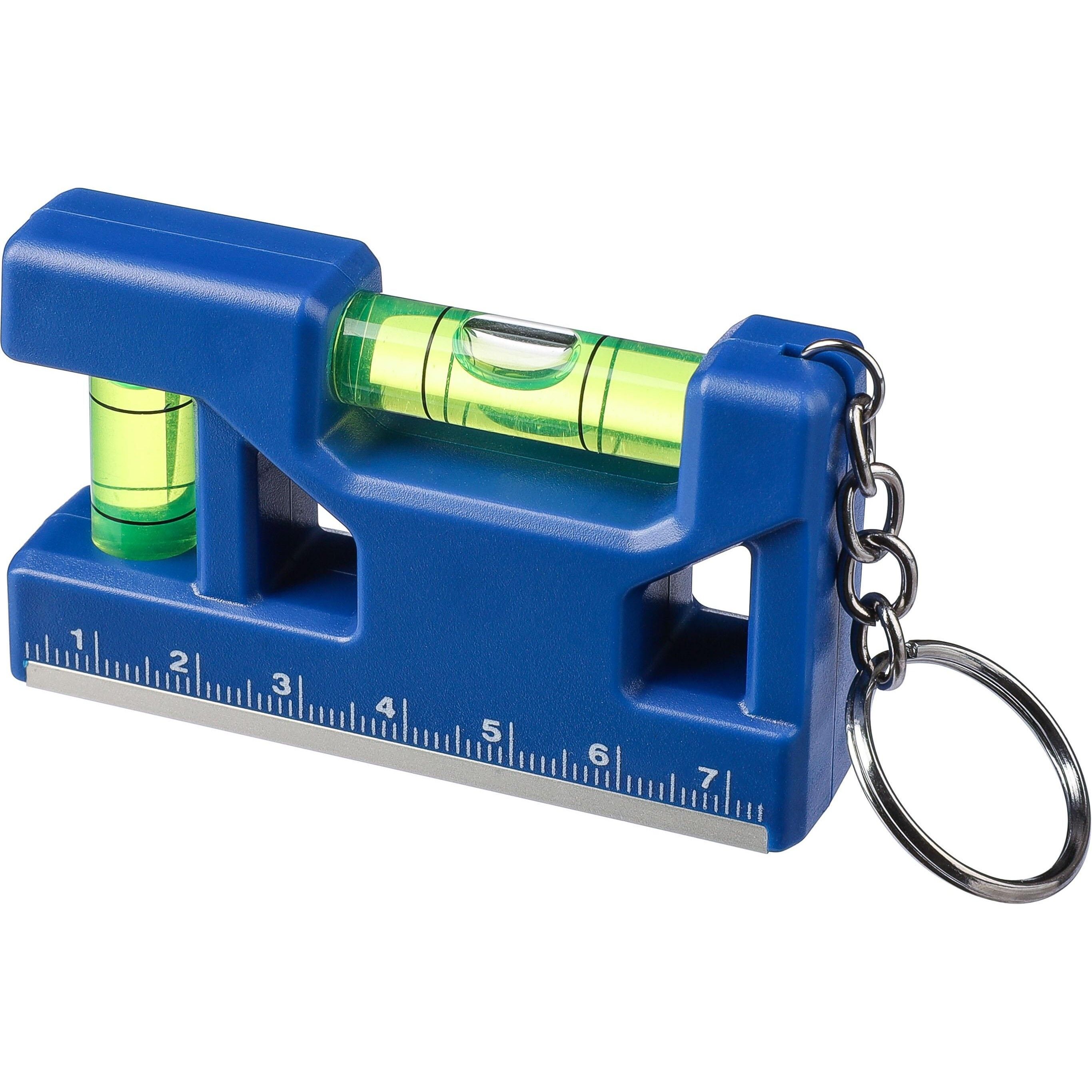 Schlüsselanhänger Wasserwaage Indira aus recyceltem ABS - weiß-421