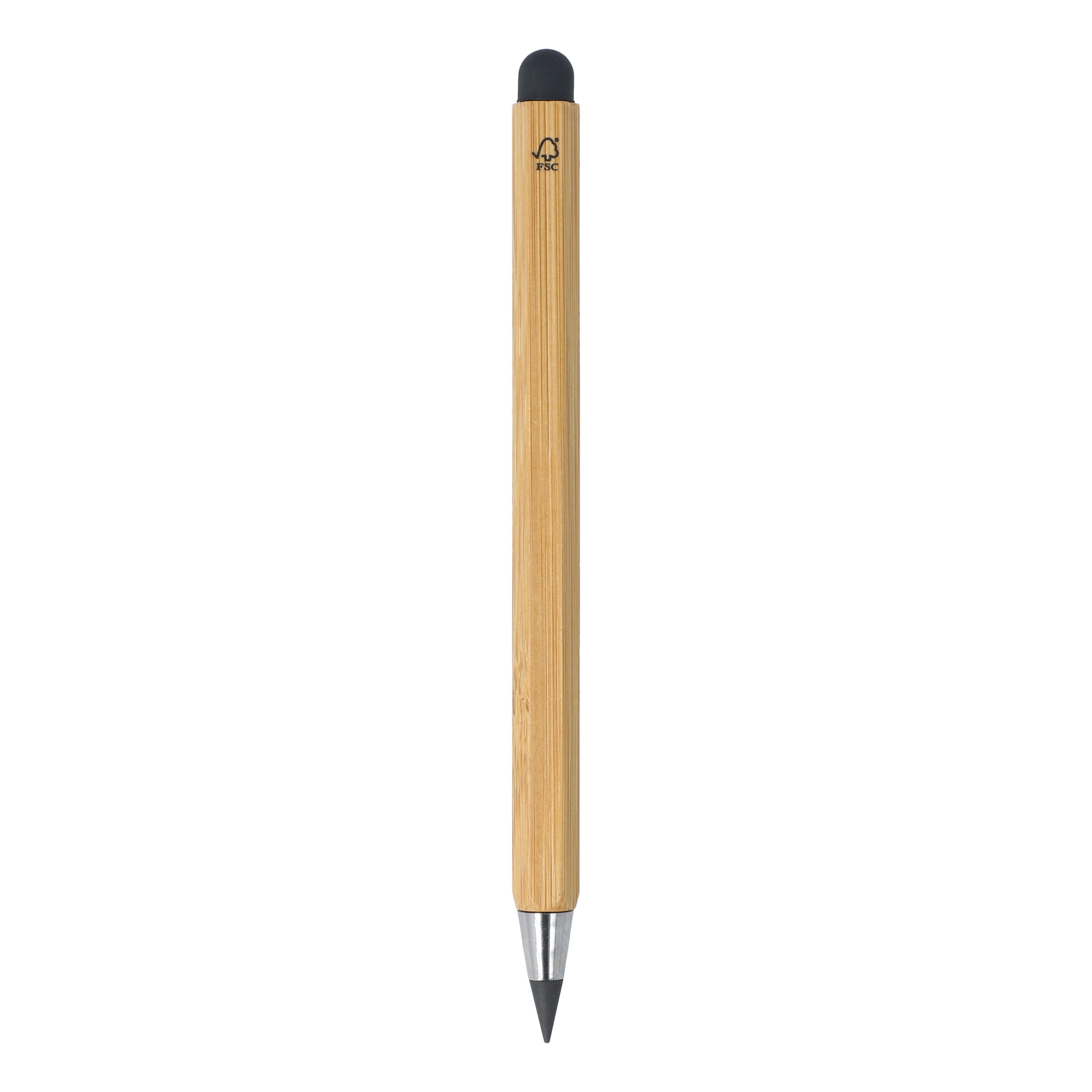 Langlebiger Bleistift und Lineal aus Bambus - natur-60