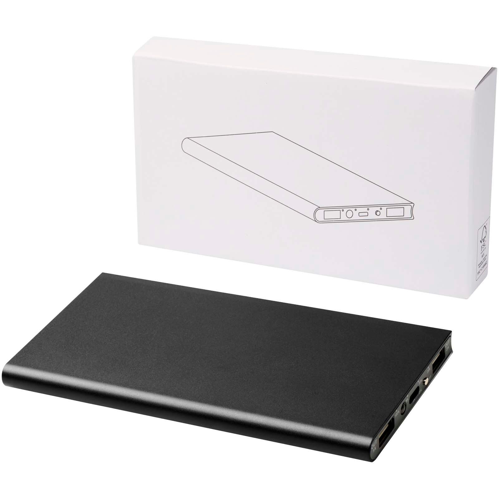 Plate 8000 mAh Aluminium-Powerbank - schwarz-847