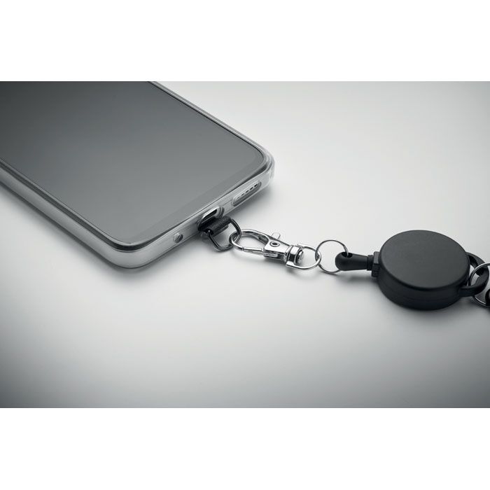 Einziehbarer Smartphone-Halter RETRO - schwarz-913