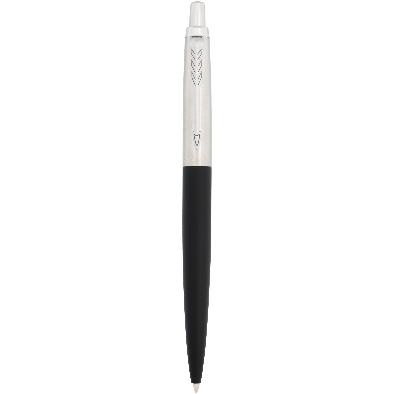 Parker Jotter XL matt mit Kugelschreiber mit Chromverzierung (blaue Mine) - schwarz-758